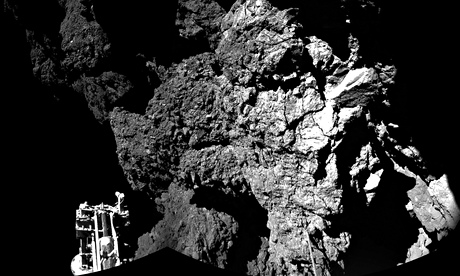 The 67P comet as seen from the Philae lander