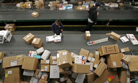 Fedex and UPS packages and shipping 