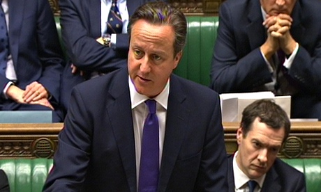 David Cameron in House of Commons