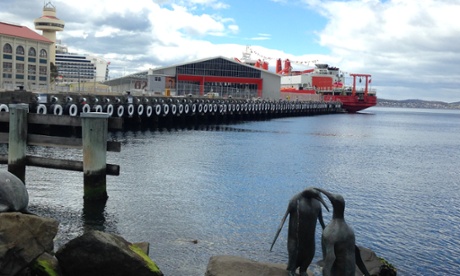 Chinese Antarctic icebreaker in Hobart