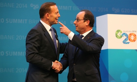 Hollande meets Abbott.