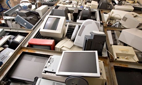 Old computers at recycling depot : Consumers offered cash for old gadgets in new recycling scheme