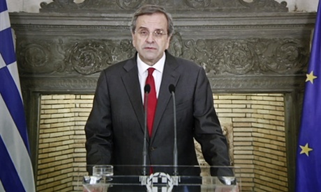 Greek Prime Minister Antonis Samaras.