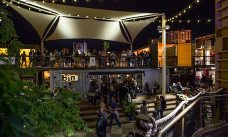 Container Park - Evening.For Cities: Downtown Project in Las Vegas