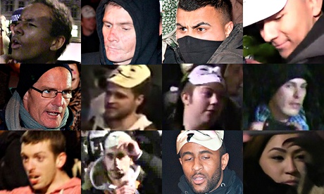 Images released of people sought in relation to attack on police during Million Mask March in London