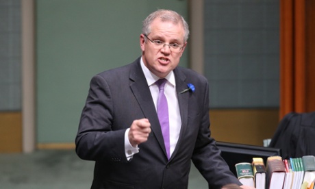The Minister for Immigration Scott Morrison during question time in the House of Representatives this afternoon, Thursday 26th June 2014 #politicslive Photograph  by Mike Bowers for The Guardian