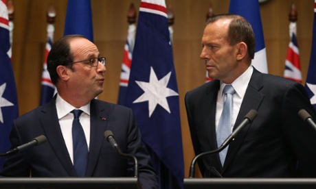 François Hollande and Tony Abbott.