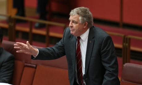 Senator Chris Back in the senate chamber this afternoon in Parliament House, Canberra, Wednesday 19th November 2014