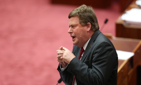 Senator Michael Ronaldson in the senate chamber this afternoon in Parliament House, Canberra, Wednesday 19th November 2014