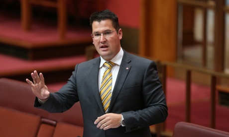 Liberal senator Zed Seselja in the senate chamber this afternoon in Parliament House, Canberra, Wednesday 19th November 2014