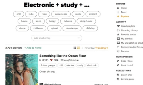 8tracks has 8m active users listening to its playlists.