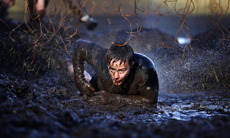 Electroshock therapy at Tough Mudder event