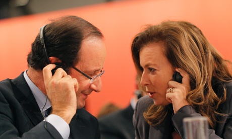 Valérie Trierweiler with François Hollande in 2011.