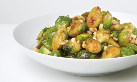 Thomasina Miers' sprouts with chipotle, honey and toasted hazelnuts