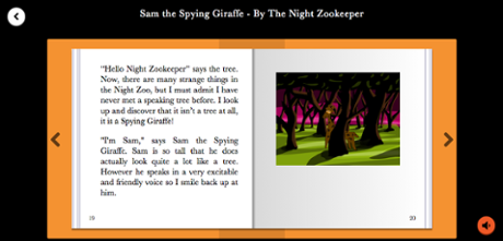 Children's drawings are placed into stories as they go.