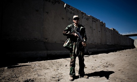 A member of a Shia militia in Baghdad