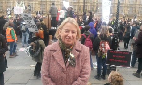 Green leader Natalie Bennett on the march.