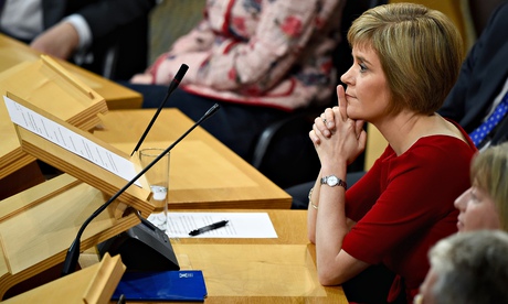 SNP leader Nicola Sturgeon is formally voted in as first minister of Scotland