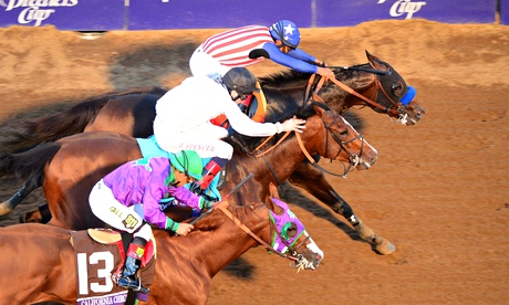 Breeders' Cup Classic with Bayern far side, Toast Of New York centre, and California Chrome