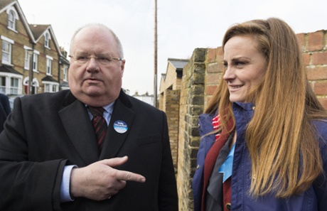 Eric Pickles and Kelly Tolhurst campaign in the Rochester and Strood by-election.