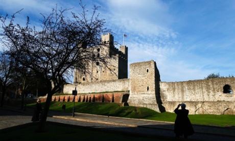 A pretty-as-a-postcard view of Rochester Castle last week.
