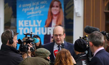 Ukip candidate Mark Reckless arriving to vote.