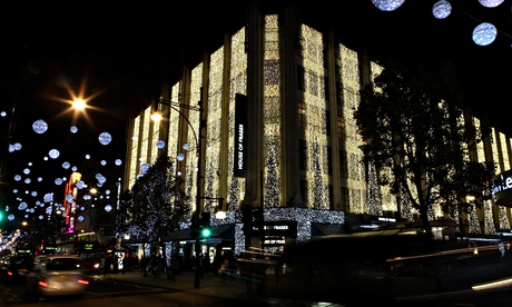 Christmas illuminations on display In London, 2014