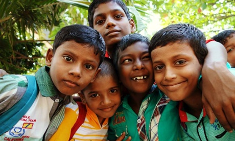 Juhu Beach shelter boys
