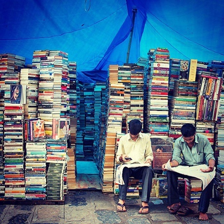 A second-hand bookshop in south Mumbai.