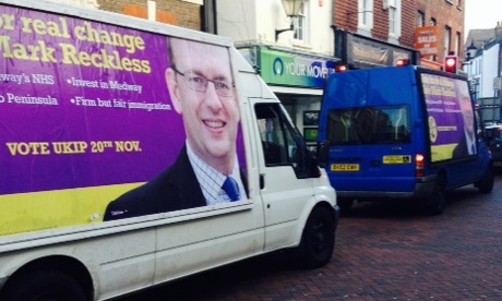 Ukip van on Rochester High Street