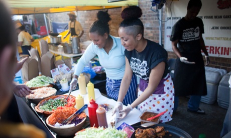 Street food in Dalston, east London