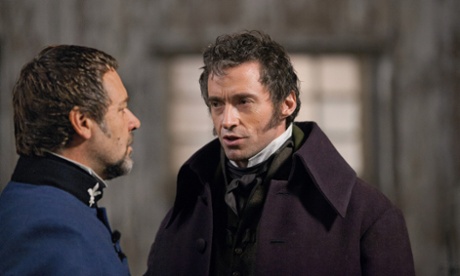 Russell Crowe Hugh Jackman Les Mis