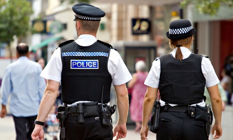 Two police officers on patrol