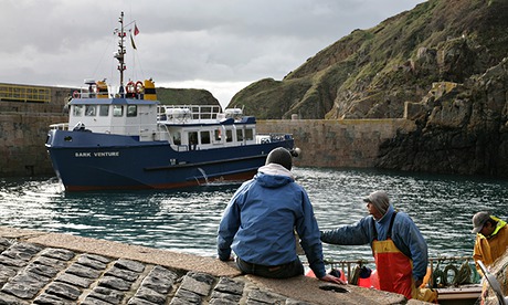 Sark ferry islanders