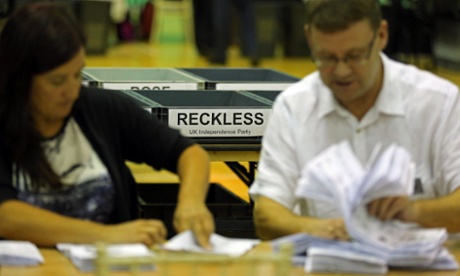Counting gets under way for the Rochester and Strood constituency