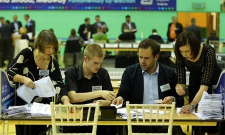 Counting taking place for the Rochester and Strood constituency byelection