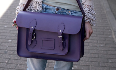 Cambridge Satchel, carried by Holly, photographed in Spitafields.