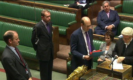 Mark Reckless taking his seat in the Commons