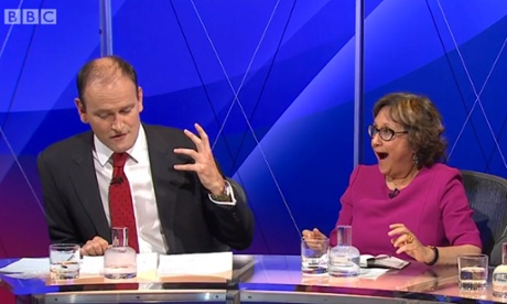 Douglas Carswell and Yasmin Alibhai-Brown in Question Time
