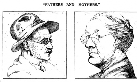 Drawings of parents competition from Manchester Guardian, 5 December, 1929