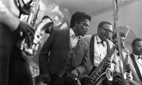 James Brown, live on stage in 1964
