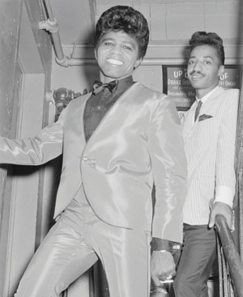 ames Brown (Left) and Danny Rae Backstage at the Apollo Theater, 1964