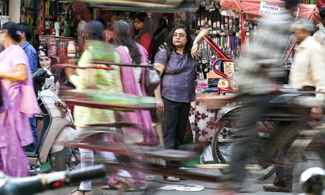 havna Paliwal, Delhi's most famous female private detective on the lookout. Photo Stuart Freedman