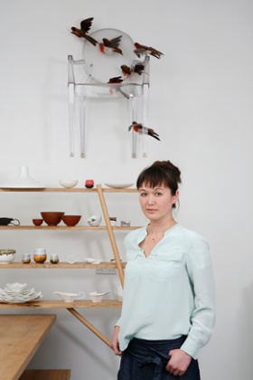 Reiko Kaneko moved from London to Stoke to be near the Longton company that makes her porcelain wares.