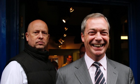 Nigel Farage leaves Ukip party headquarters in Rochester.