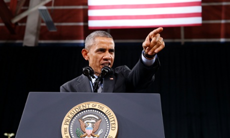 U.S. President Barack Obama speaks about immigration reform during a visit to Del Sol High School in Las Vegas, Nevada November 21, 2014.  O