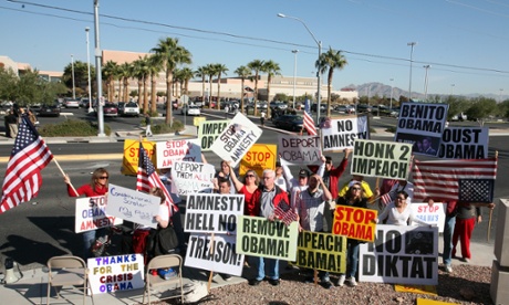 Obama immigration protesters