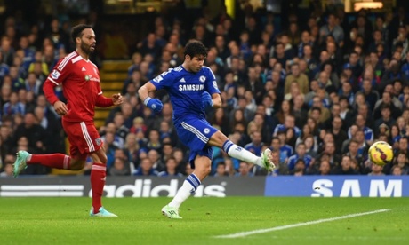 Diego Costa scores a superb opener for Chelsea.
