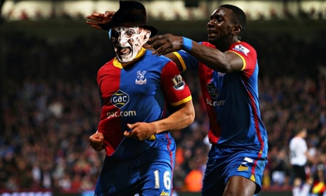 Crystal Palace's Dwight Gayle as Freddy Krueger