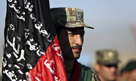 Afghan National Army recruits in Kabul. The Taliban has stepped up attacks
